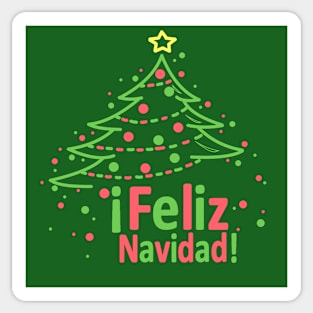 feliz navidad - christmas tree Sticker